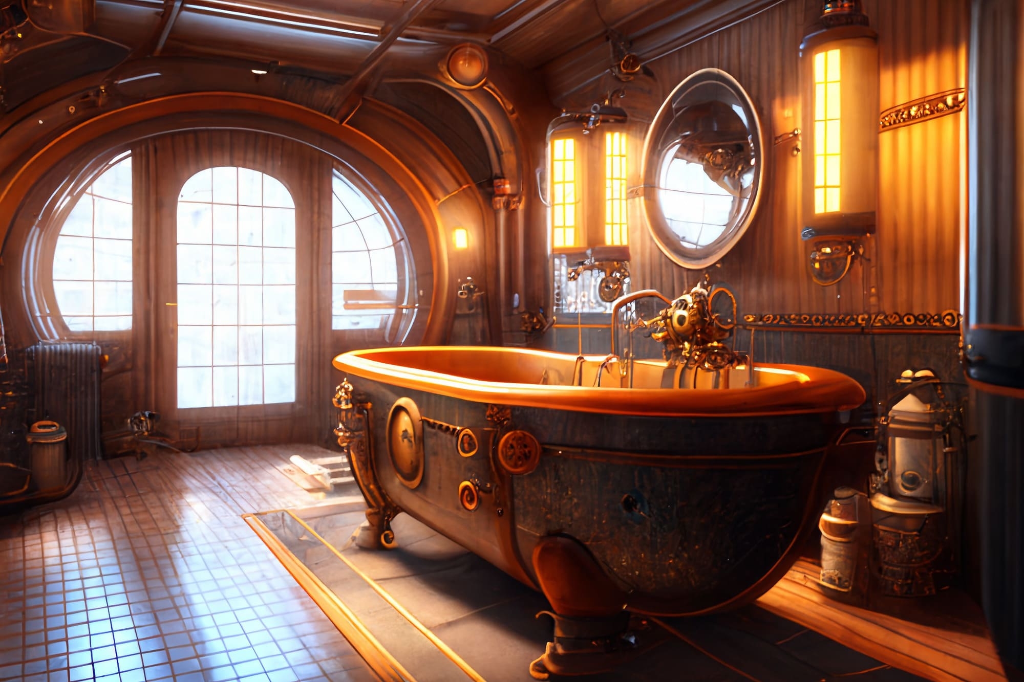 【超リアルなスチームパンク背景】著作権フリーの高解像度画像(100枚)