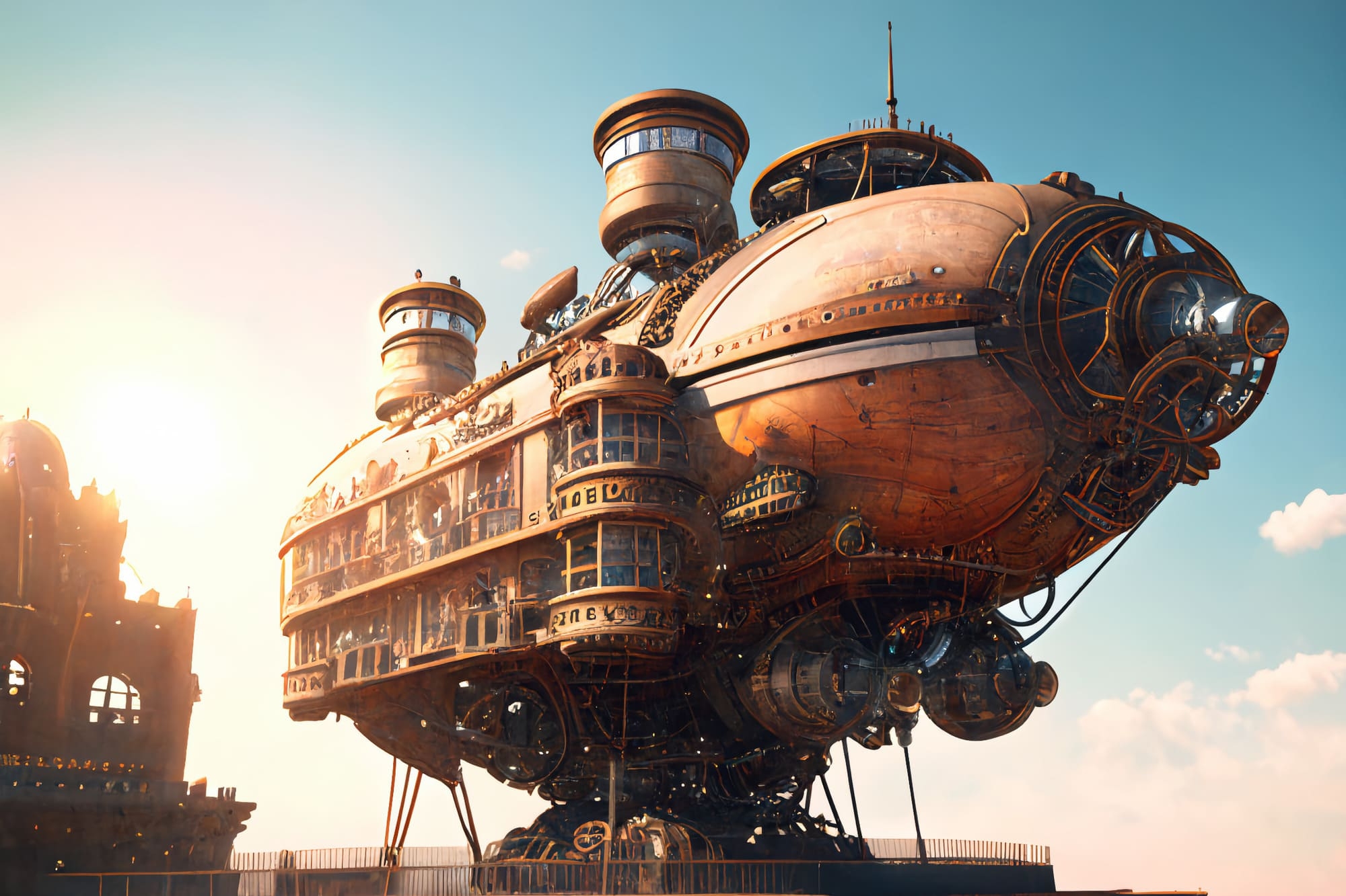 【超リアルなスチームパンク背景】著作権フリーの高解像度画像(100枚)