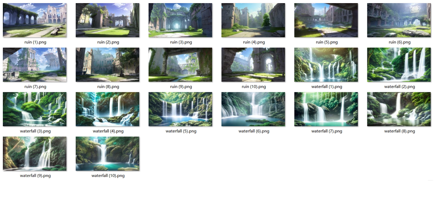 背景CG素材集【幻想世界』合計320枚trial