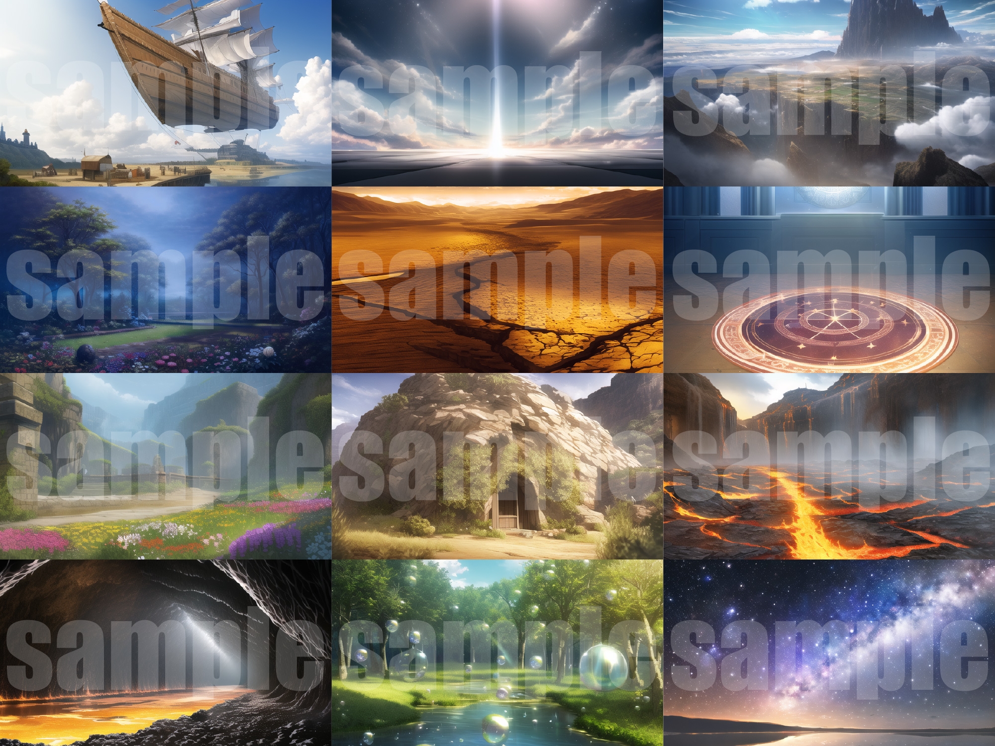 シグラルAI素材集『幻想世界背景編』