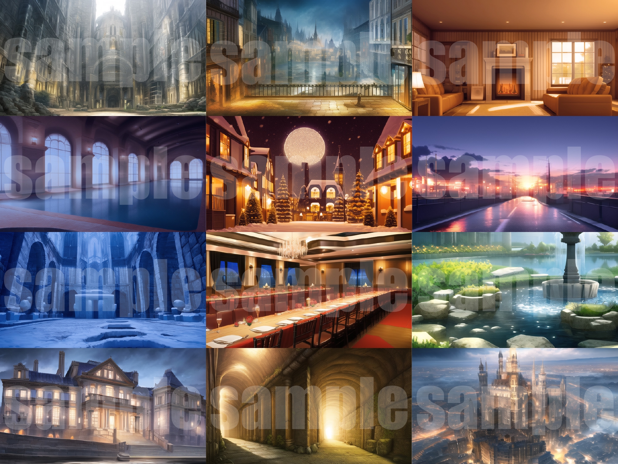 シグラルAI素材集『幻想世界背景編』