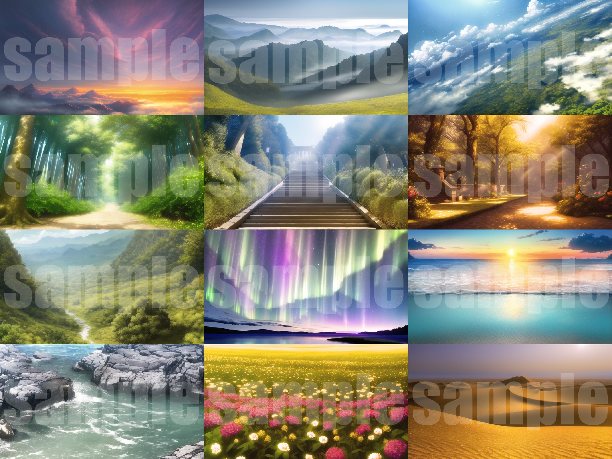 シグラルAI素材集『幻想世界背景編』