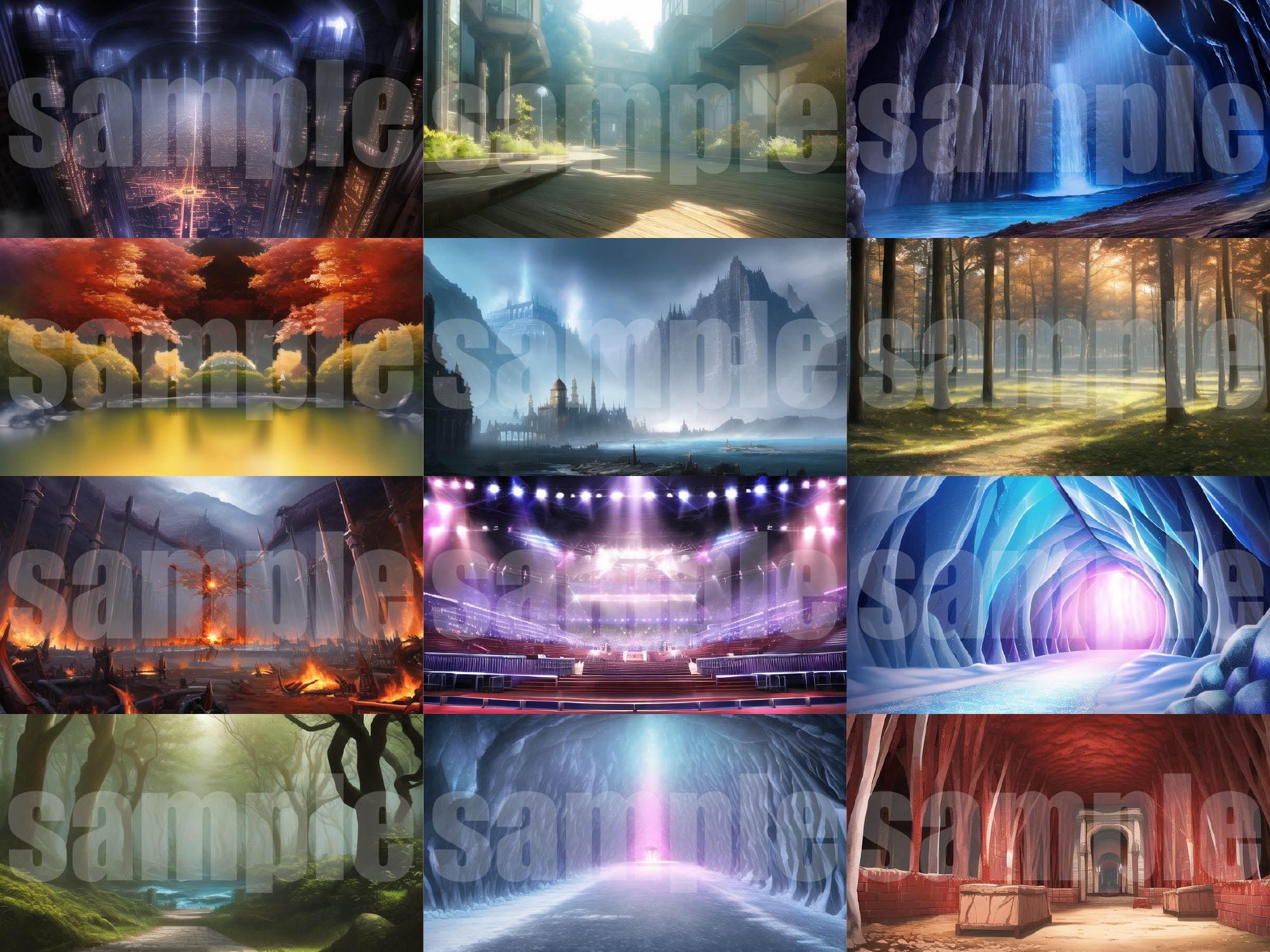 シグラルAI素材集『幻想世界背景編』