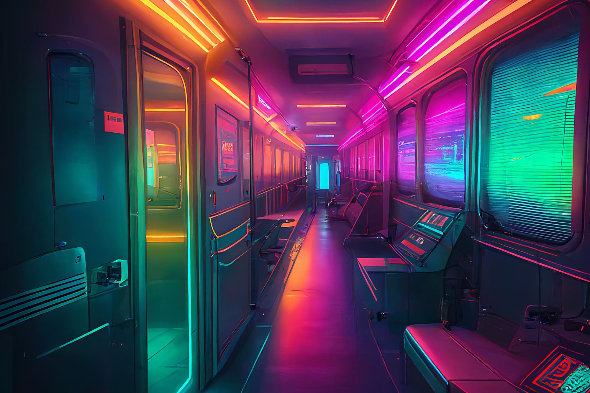 【超リアルなサイバーパンク背景】著作権フリーの高解像度画像(100枚)