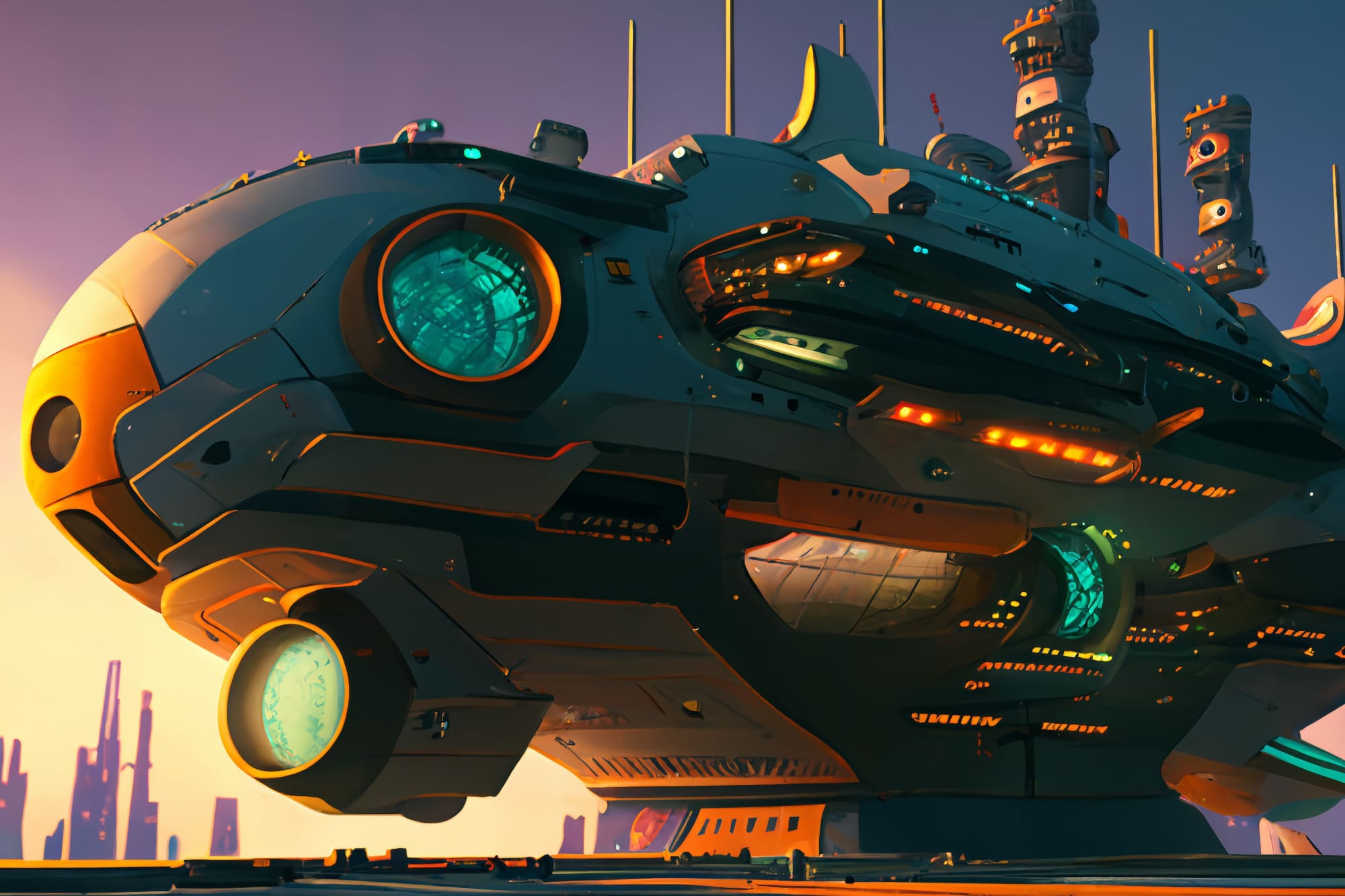 【超リアルなサイバーパンク背景】著作権フリーの高解像度画像(100枚)