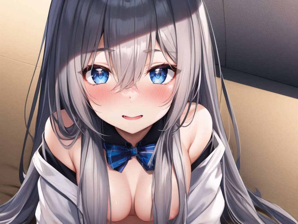 銀髪ロングちゃんのえっちなCG集(AIart)