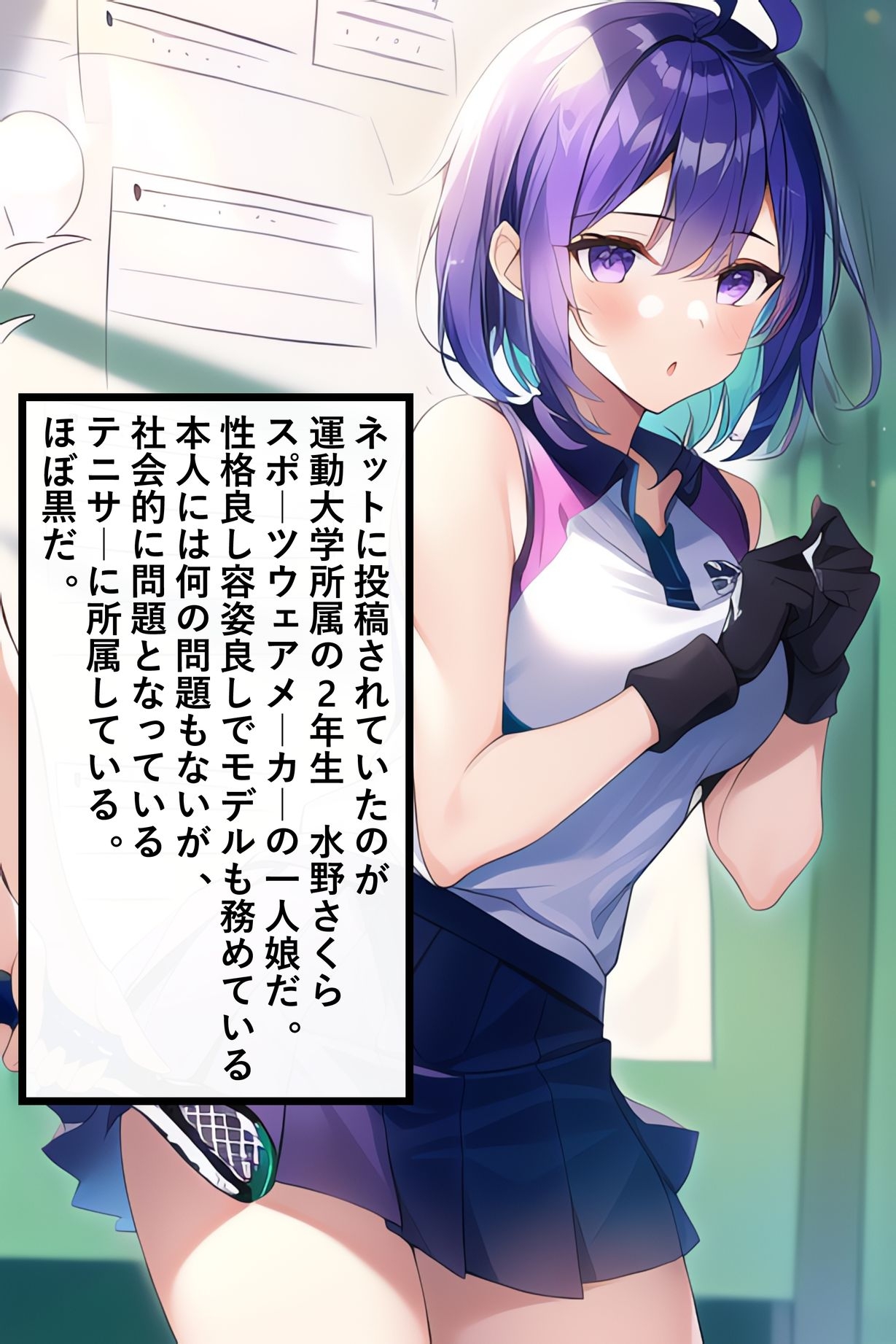 スポーツウェアメーカーの一人娘は広告塔なのにテニサー所属ヤリマンクソビッチ