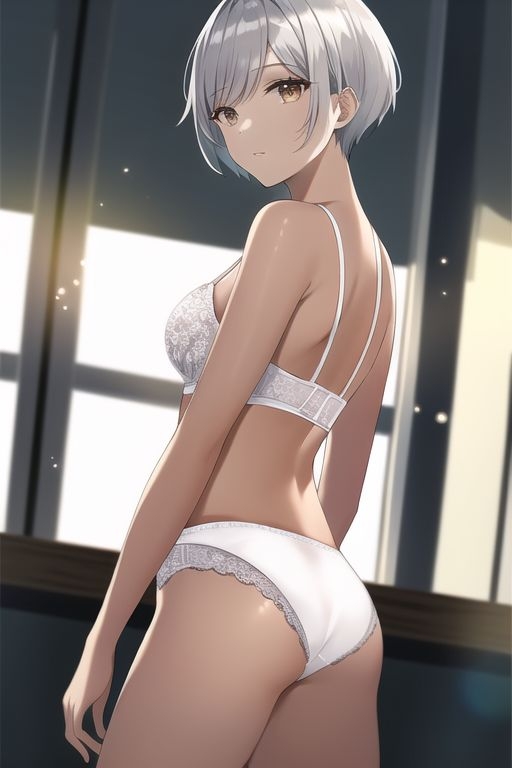 褐色女子の下着