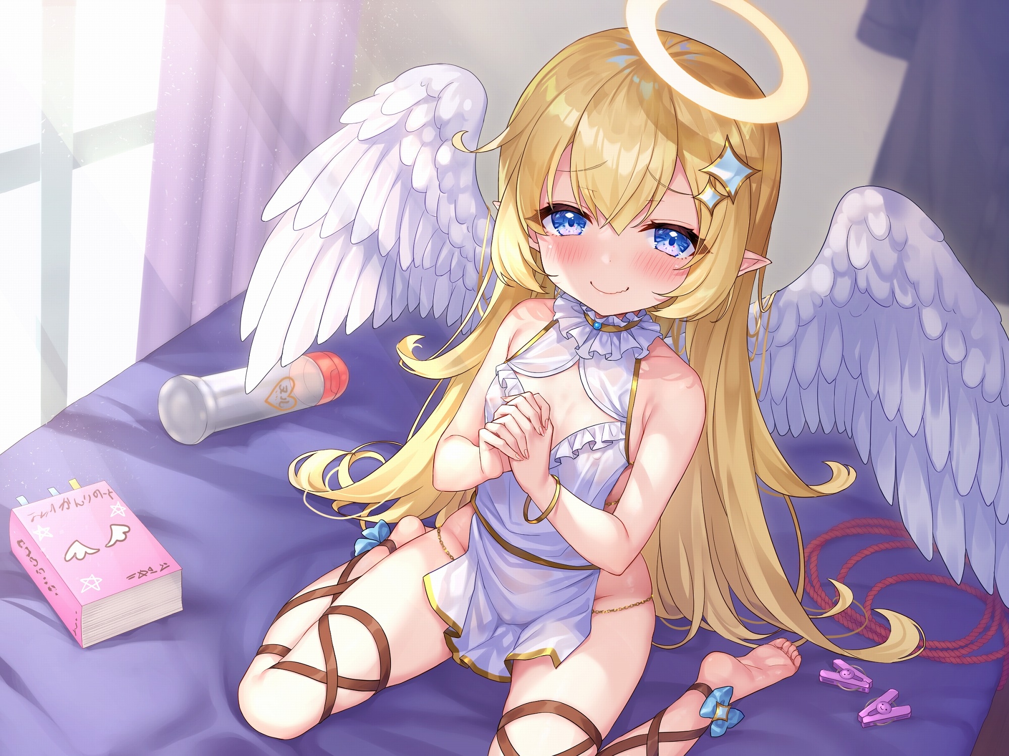 【あまあま乳首責め♪】ポンコツ天使を騙して乳首責めさせた結果メスガキになったロリ天使に人生を管理されちゃうお話♪