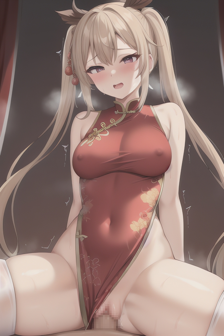 発情したツインテールのチャイナ娘が可愛くて