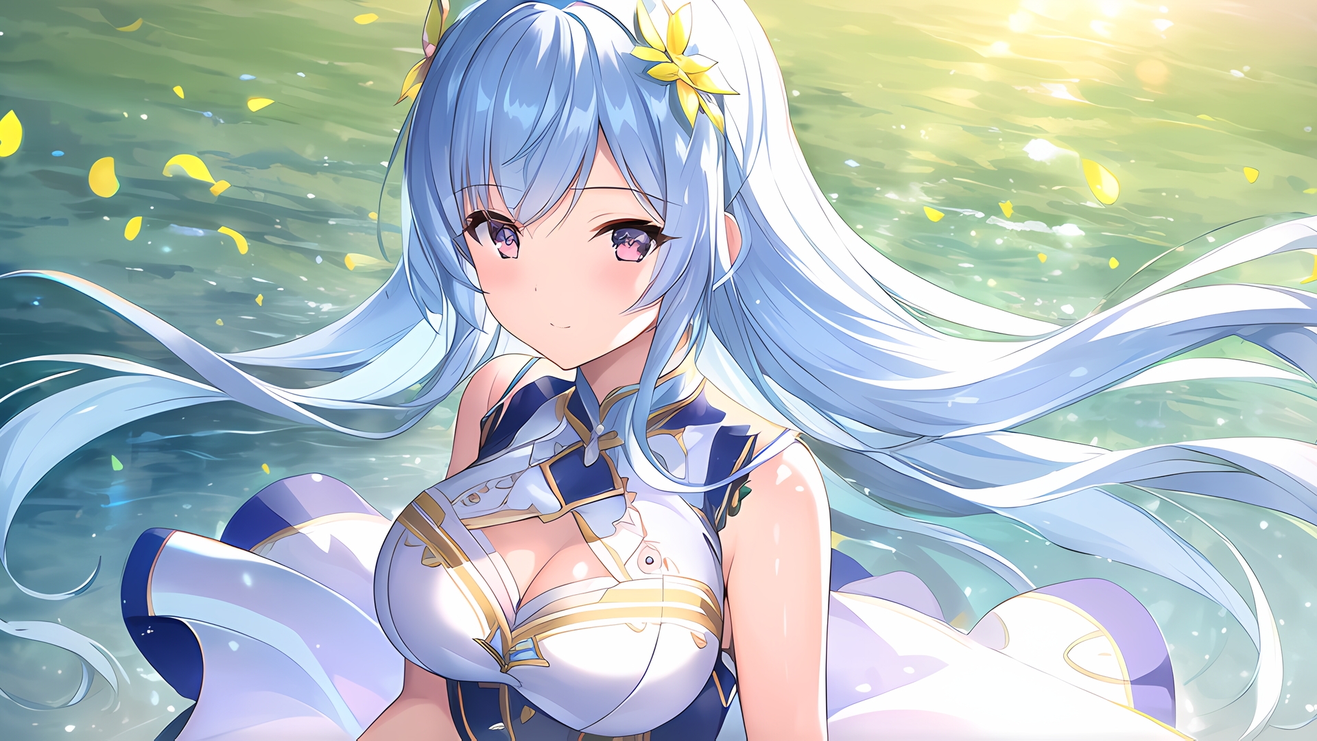 美麗イラスト壁紙集 Vol.1 ～海辺の美少女～