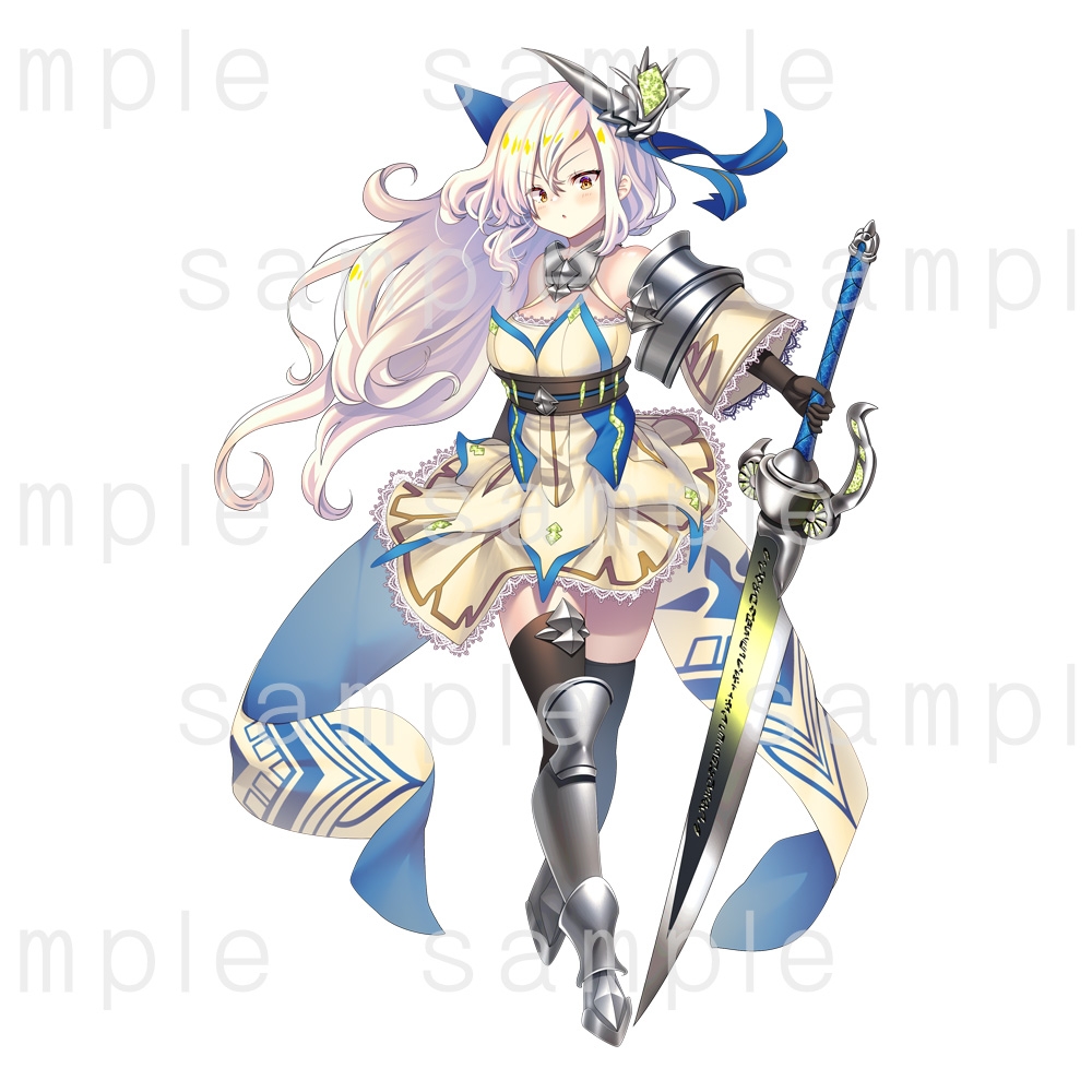 立ち絵素材_41(騎士風女子)表情9種+剣