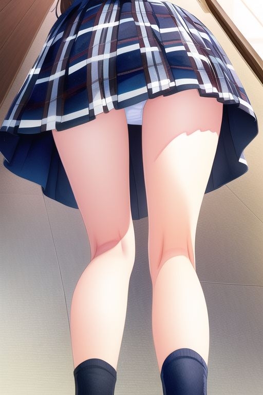 清楚JKパンチラ盗撮写真集～わずかに見える1○代の薄い布～