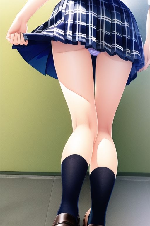 清楚JKパンチラ盗撮写真集～わずかに見える1○代の薄い布～