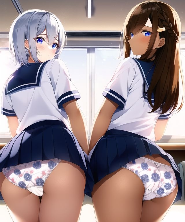 女子二人の下着2