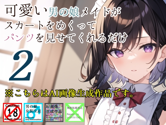 可愛い男の娘メイドがスカートをめくってパンツを見せてくれるだけ2