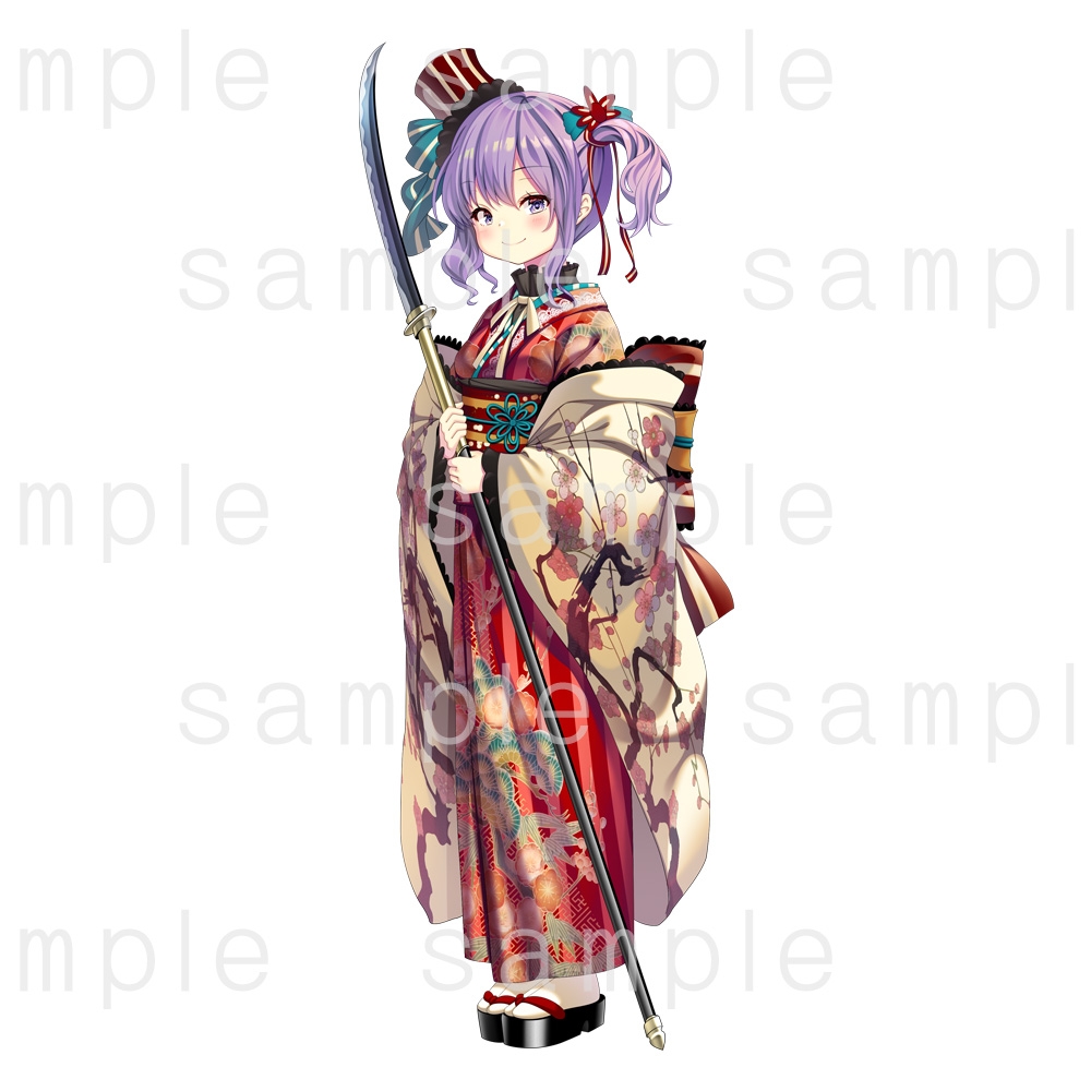 立ち絵素材_54(薙刀和ロリ風女子)表情9種+薙刀