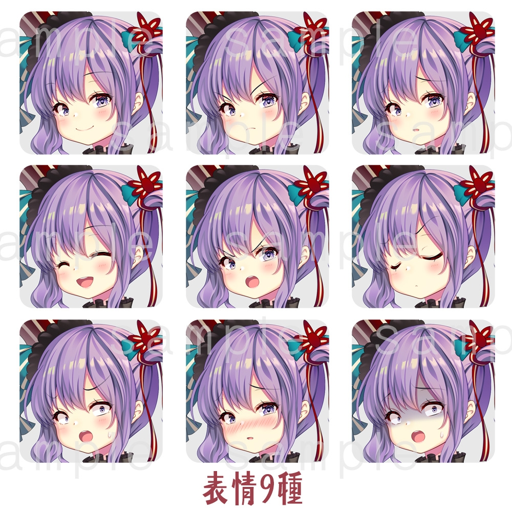 立ち絵素材_54(薙刀和ロリ風女子)表情9種+薙刀