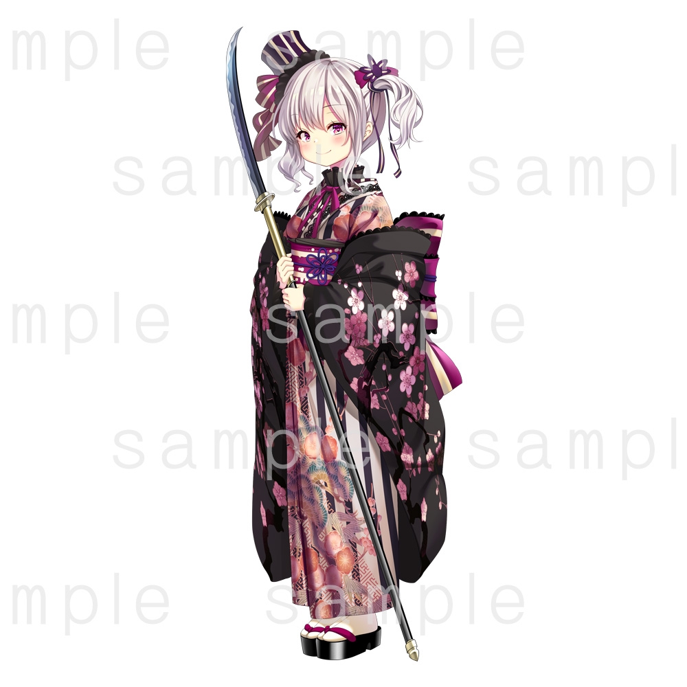 立ち絵素材_54(薙刀和ロリ風女子)3色セット