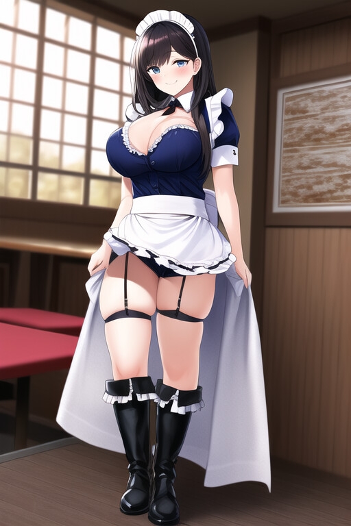 ワークブーツガーターベルトメイド