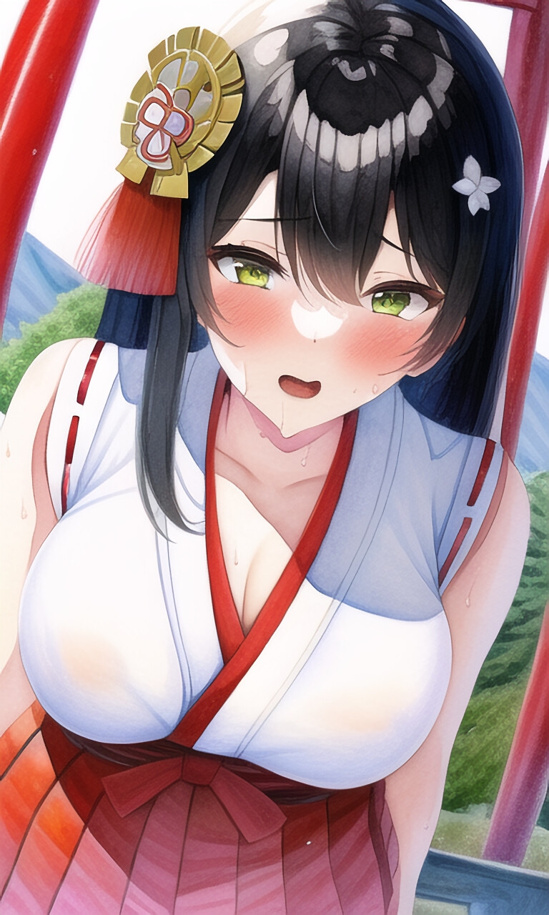 僕の大好きな巫女さんがxxx見せてくれました