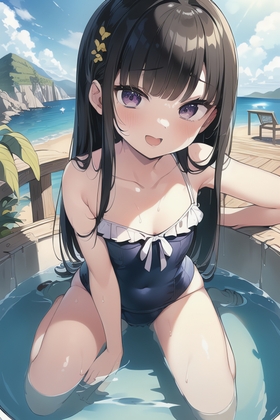 健全可憐な水着少女