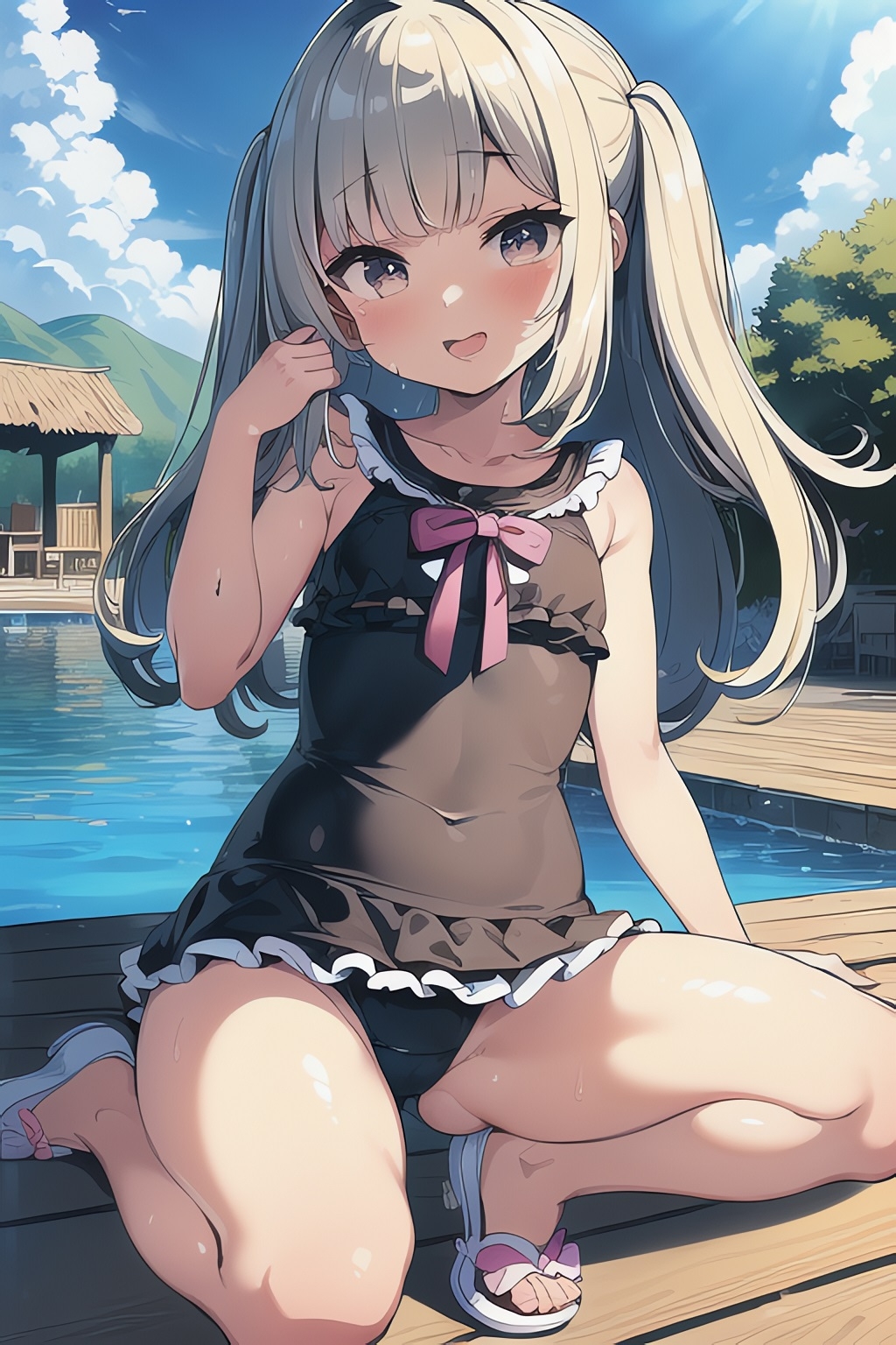 健全可憐な水着少女