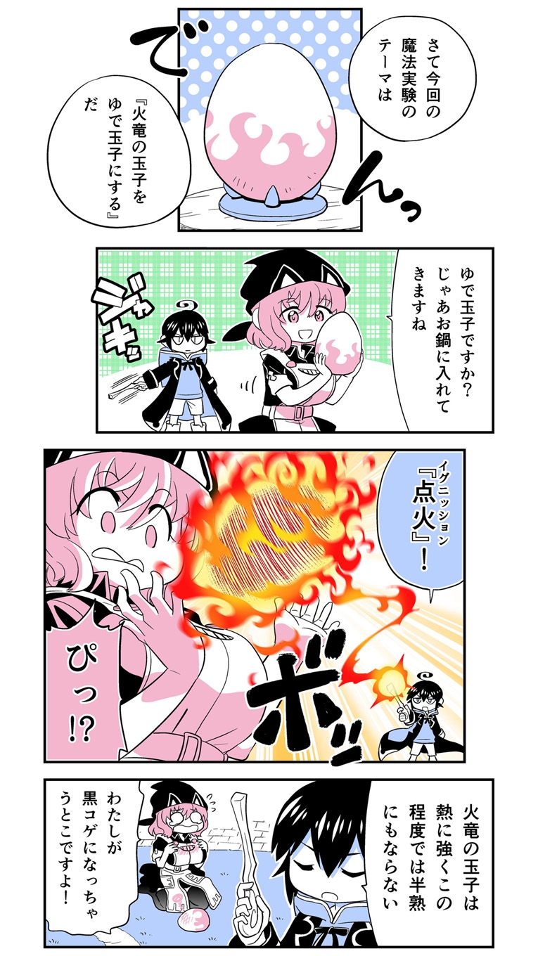 小さめの魔法師匠と大きめの魔法少女。1