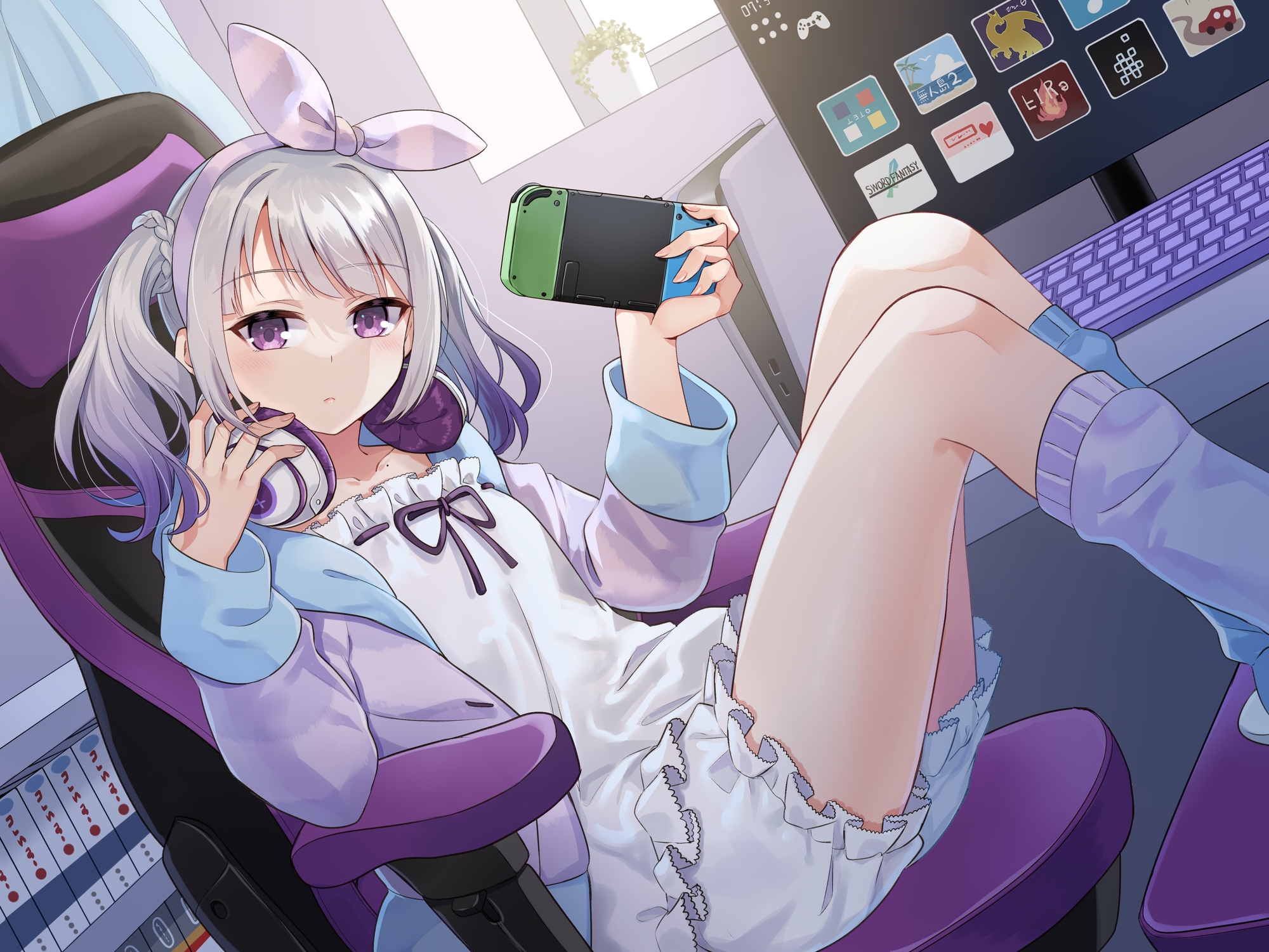 【ASMR・耳かき・耳マッサージ】僕だけのVtuber ~無気力ダウナー系な君とヒミツの真夜中のお楽しみ~ 【CV:石見舞菜香】