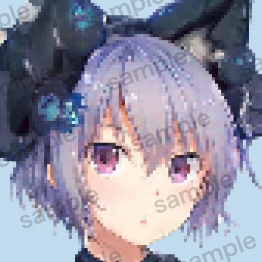 自作の人工知能で作成したドット絵アイコンイラスト10枚セットver5.0