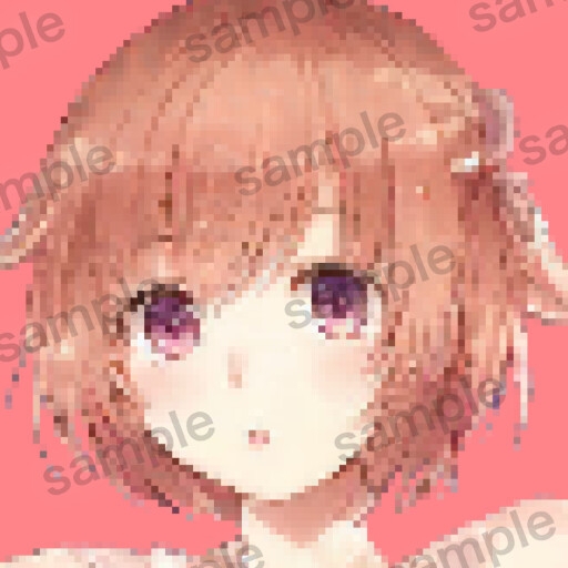 自作の人工知能で作成したドット絵アイコンイラスト10枚セットver5.0