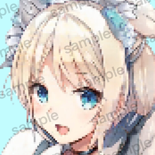 自作の人工知能で作成したドット絵アイコンイラスト10枚セットver5.0