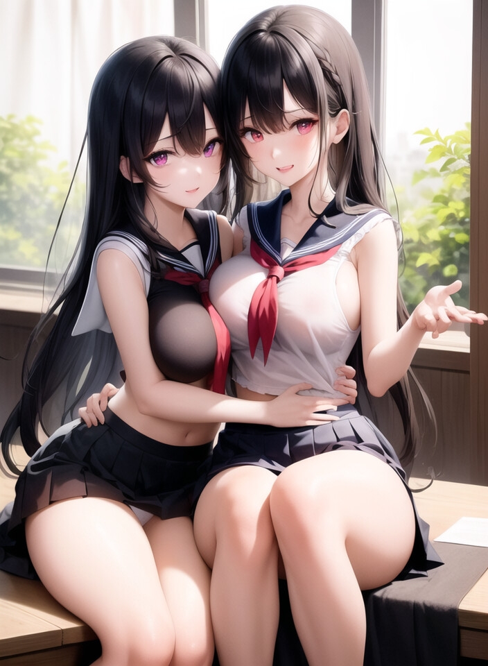 女の子たち午後の濃密せっしょく