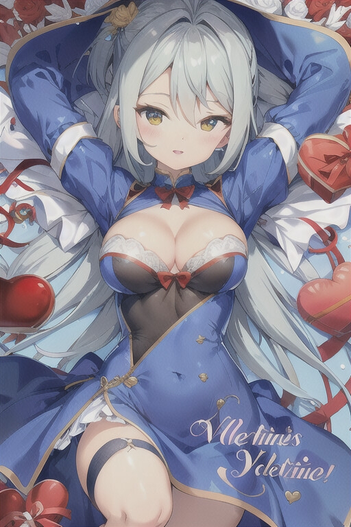 【200枚以上で100円】バレンタインに私をあげるCG集【AIイラスト】