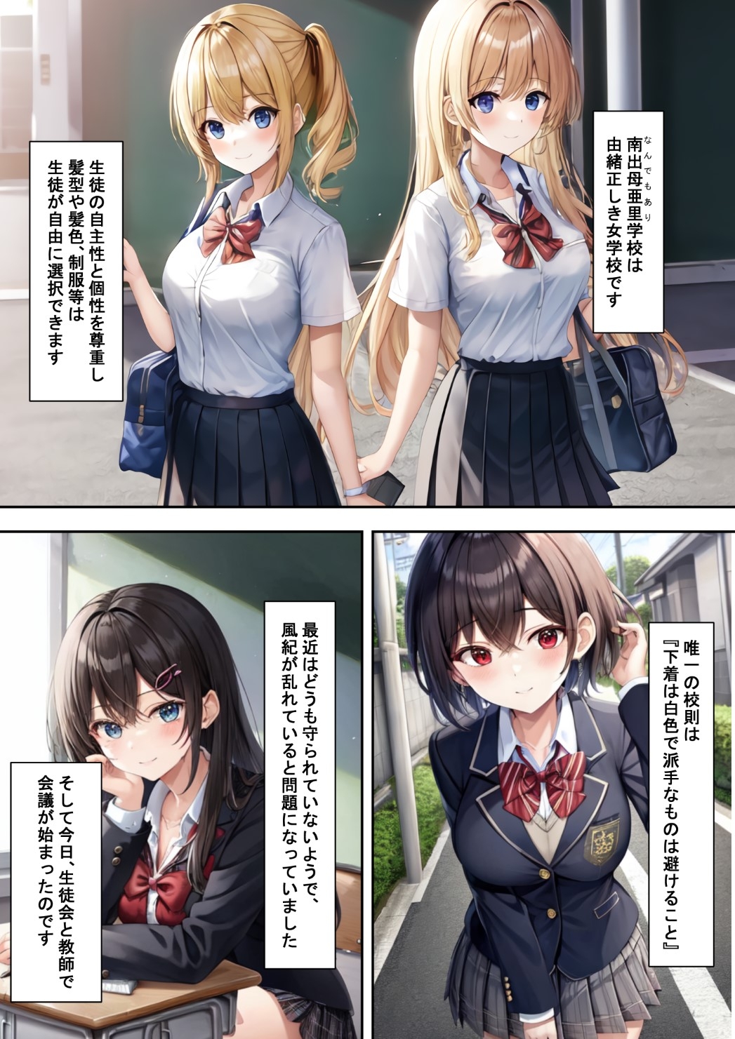 下着検査でハメられた!?〜女子校唯一の男性教師が生徒会長にハメられる話〜