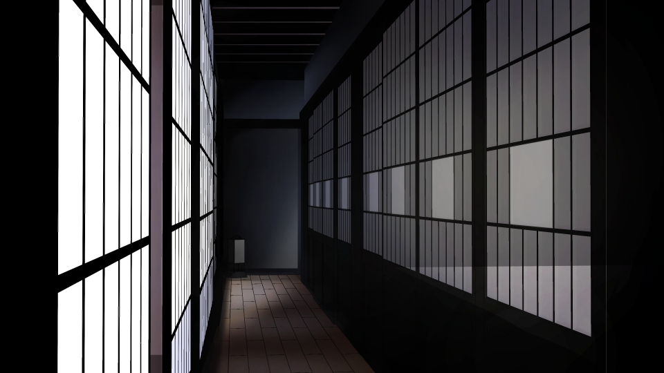 日本家屋の和室と廊下