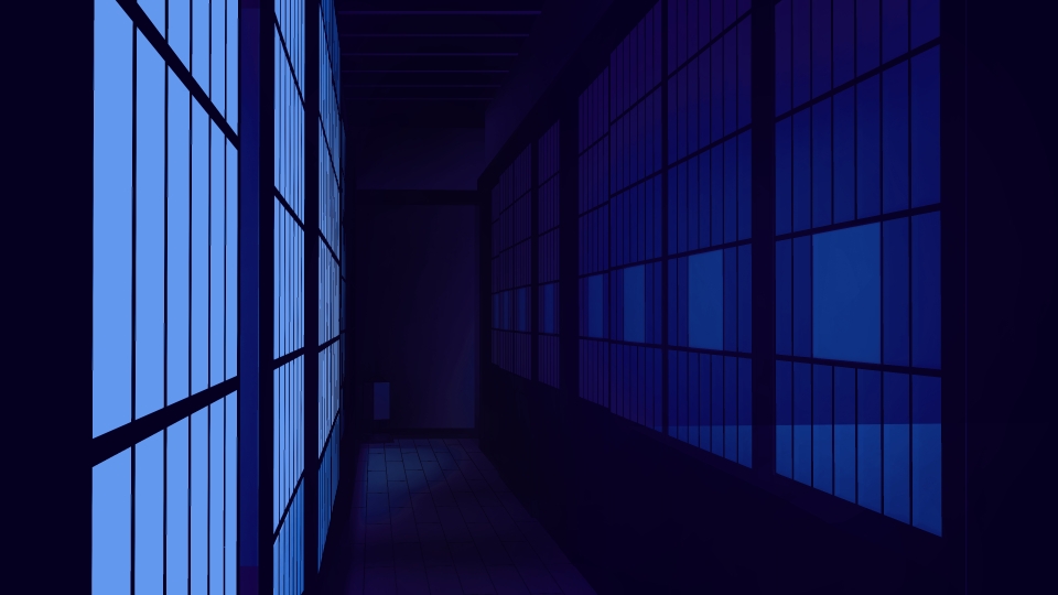 日本家屋の和室と廊下