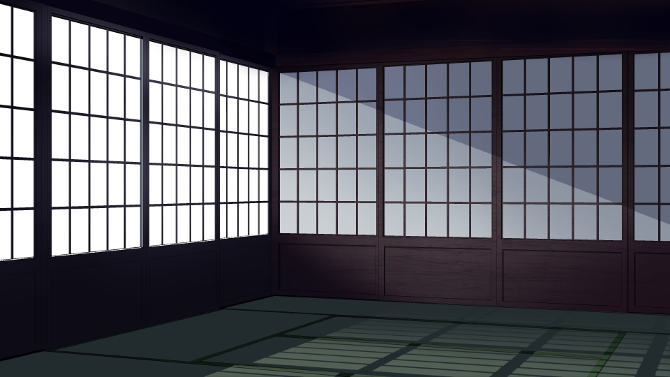 日本家屋の和室と廊下