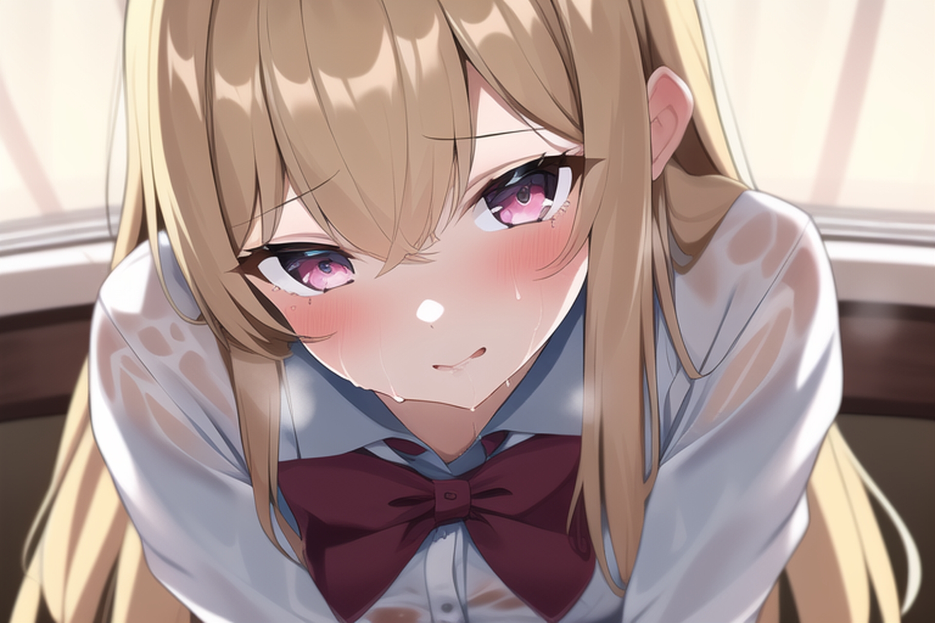 金髪ロング濡れ透けエロCG集