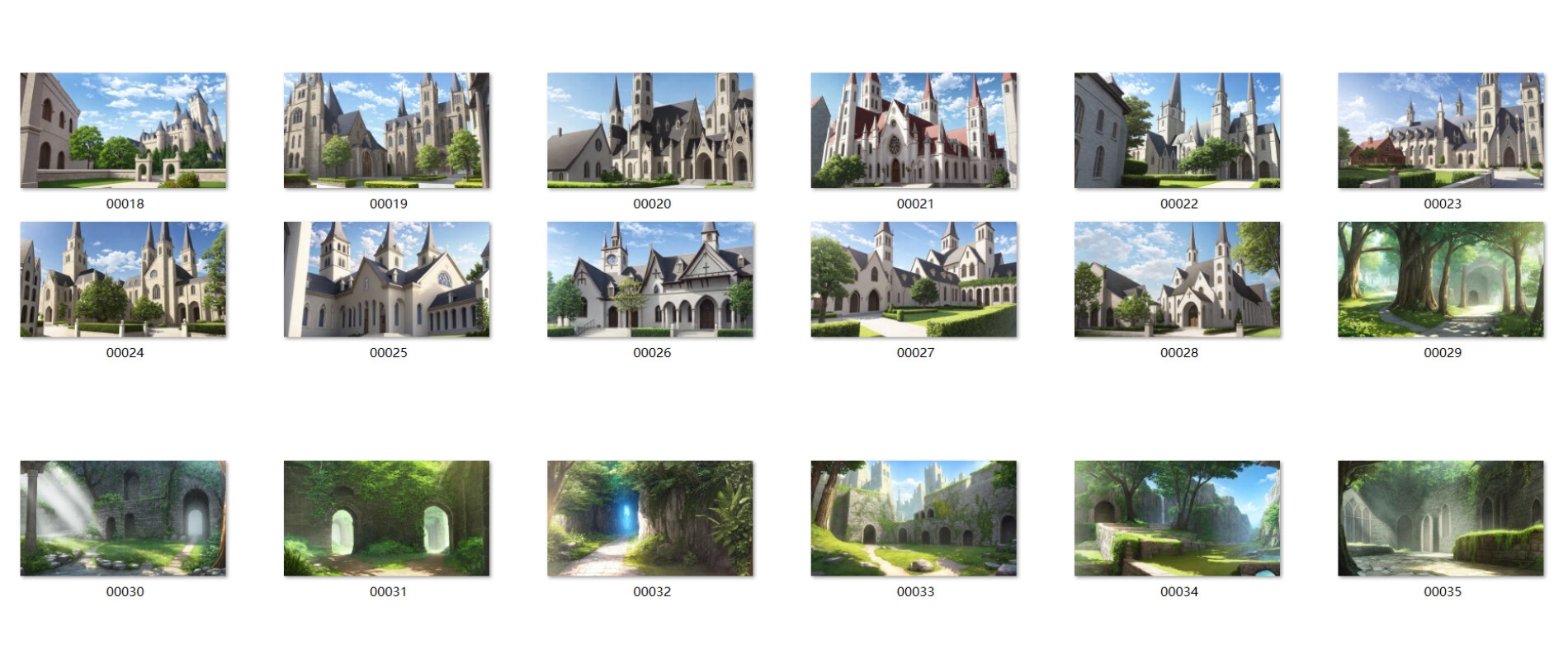 超高解像度背景CG素材集【幻想世界』合計2120枚