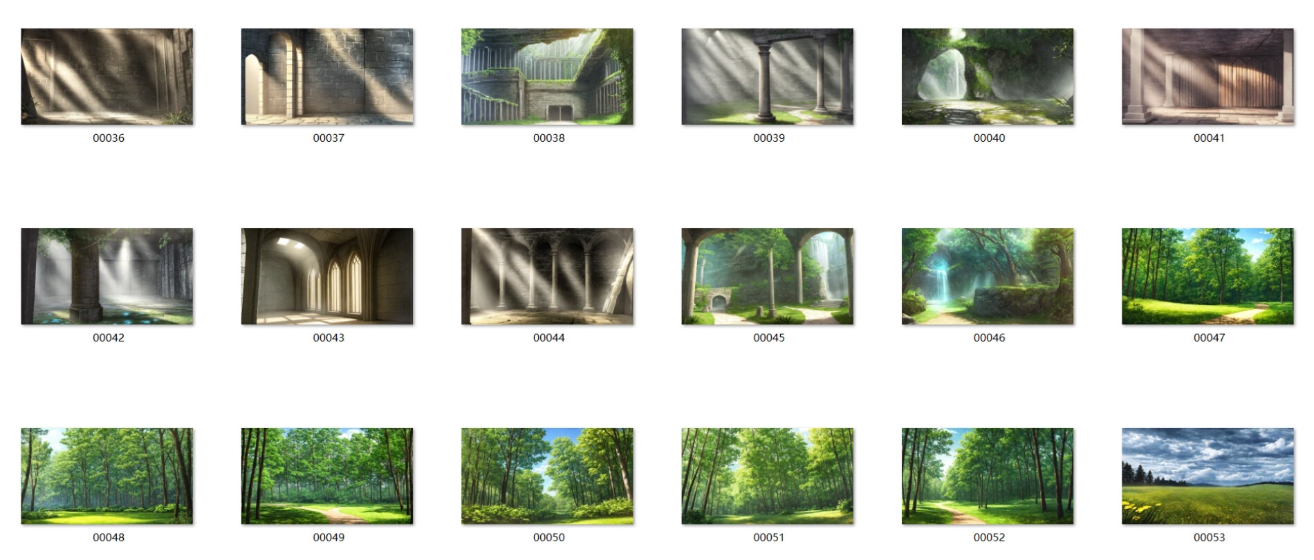 超高解像度背景CG素材集【幻想世界』合計2120枚