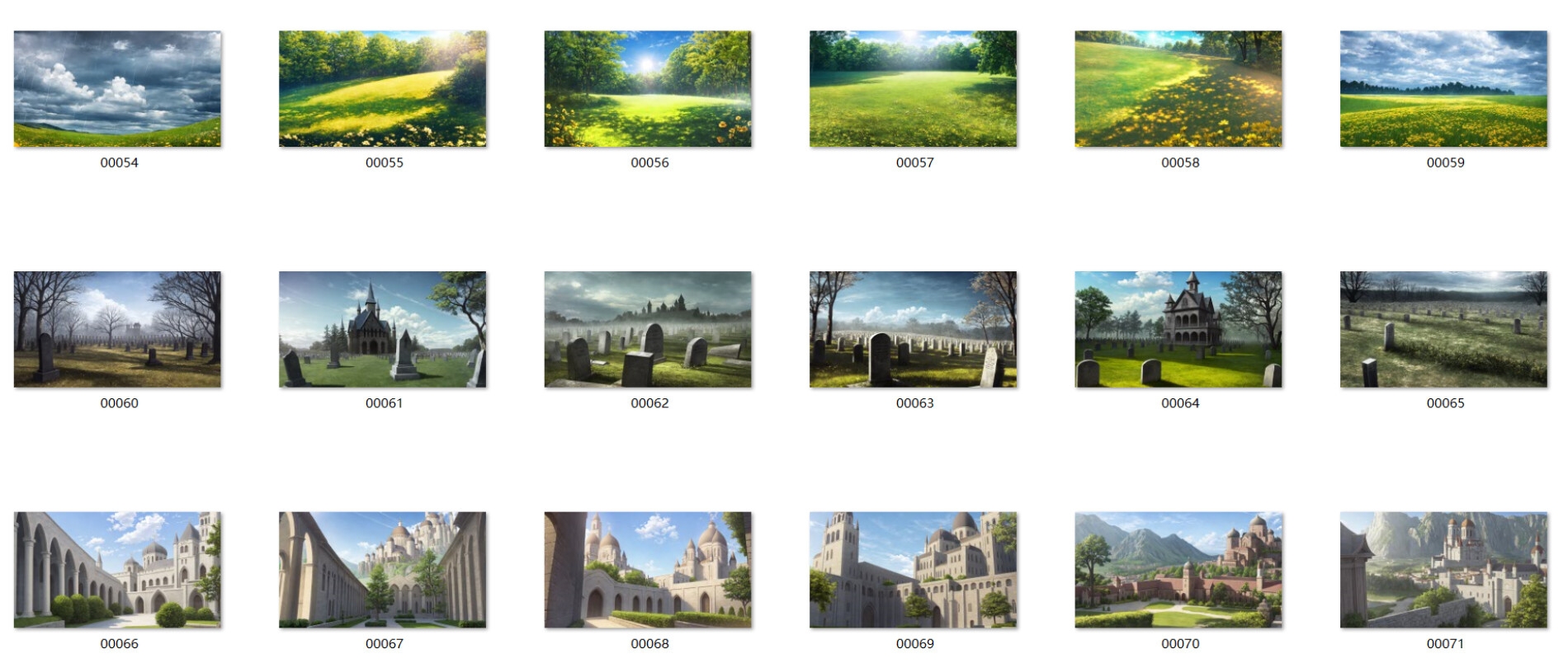 超高解像度背景CG素材集【幻想世界』合計2120枚