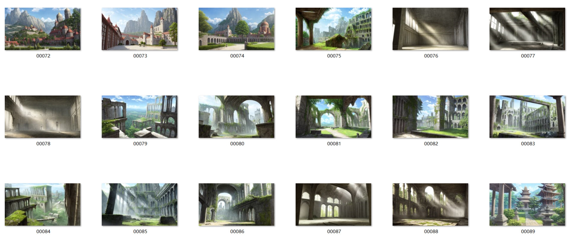 超高解像度背景CG素材集【幻想世界』合計2120枚