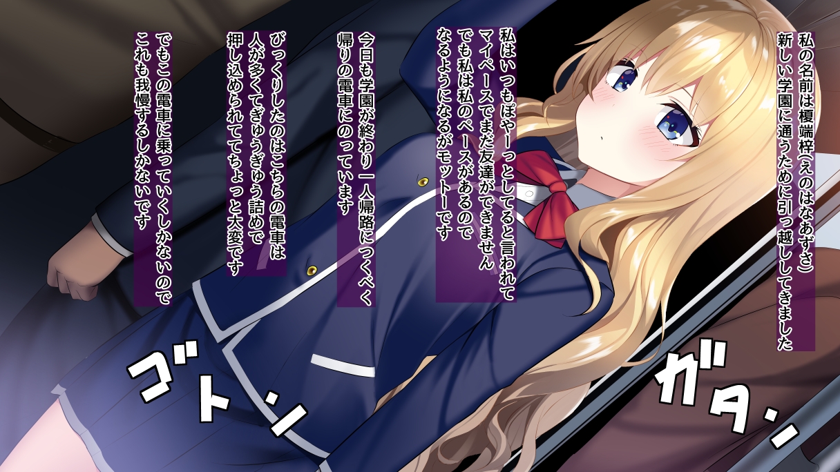 電車で痴漢にあうけど快楽に溺れてしまうある少女の話