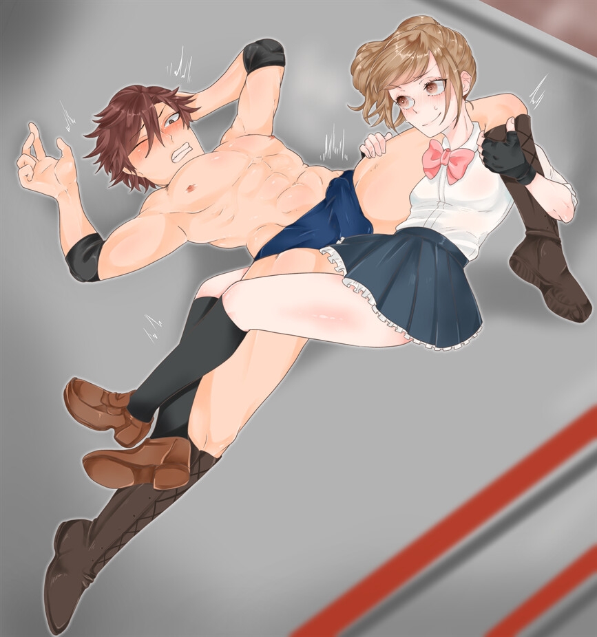 女の子に敗北_恥辱のミックスファイト