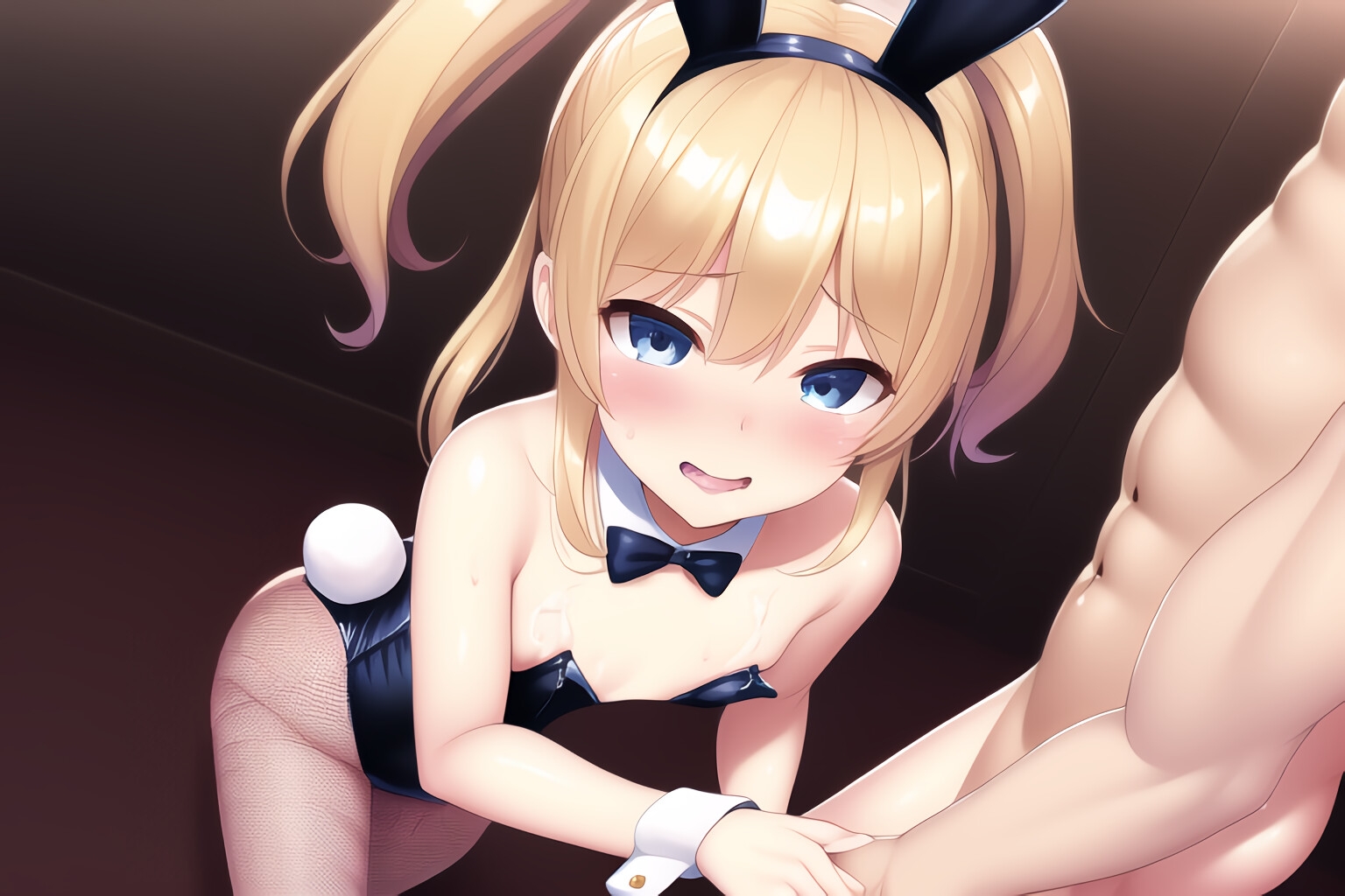 バニー姿で働く彼女たちは今日も笑顔で接待する