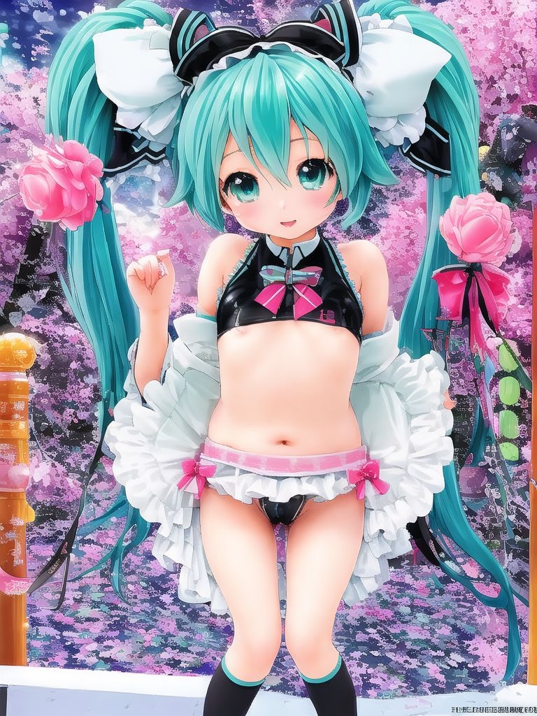 初〇ミク脱がせた