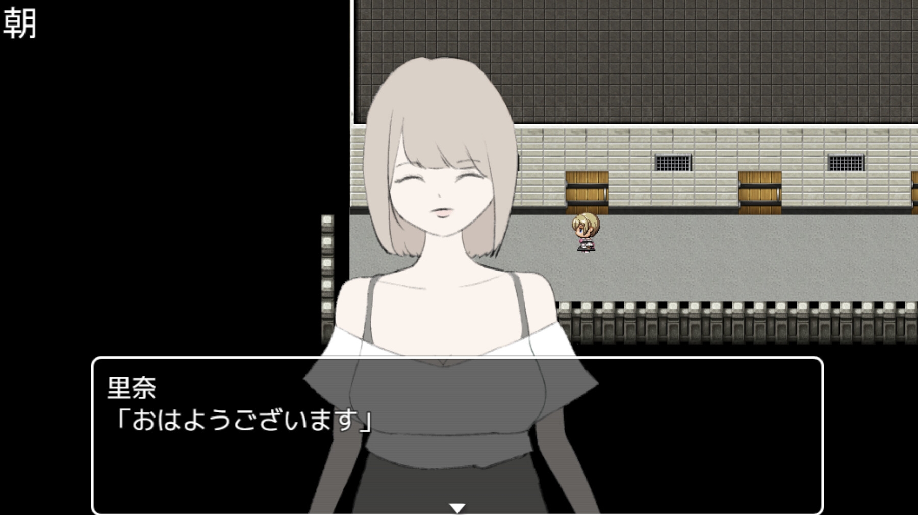 女子大生の部屋を壁穴から覗く薄毛のぽっちゃりおじさん