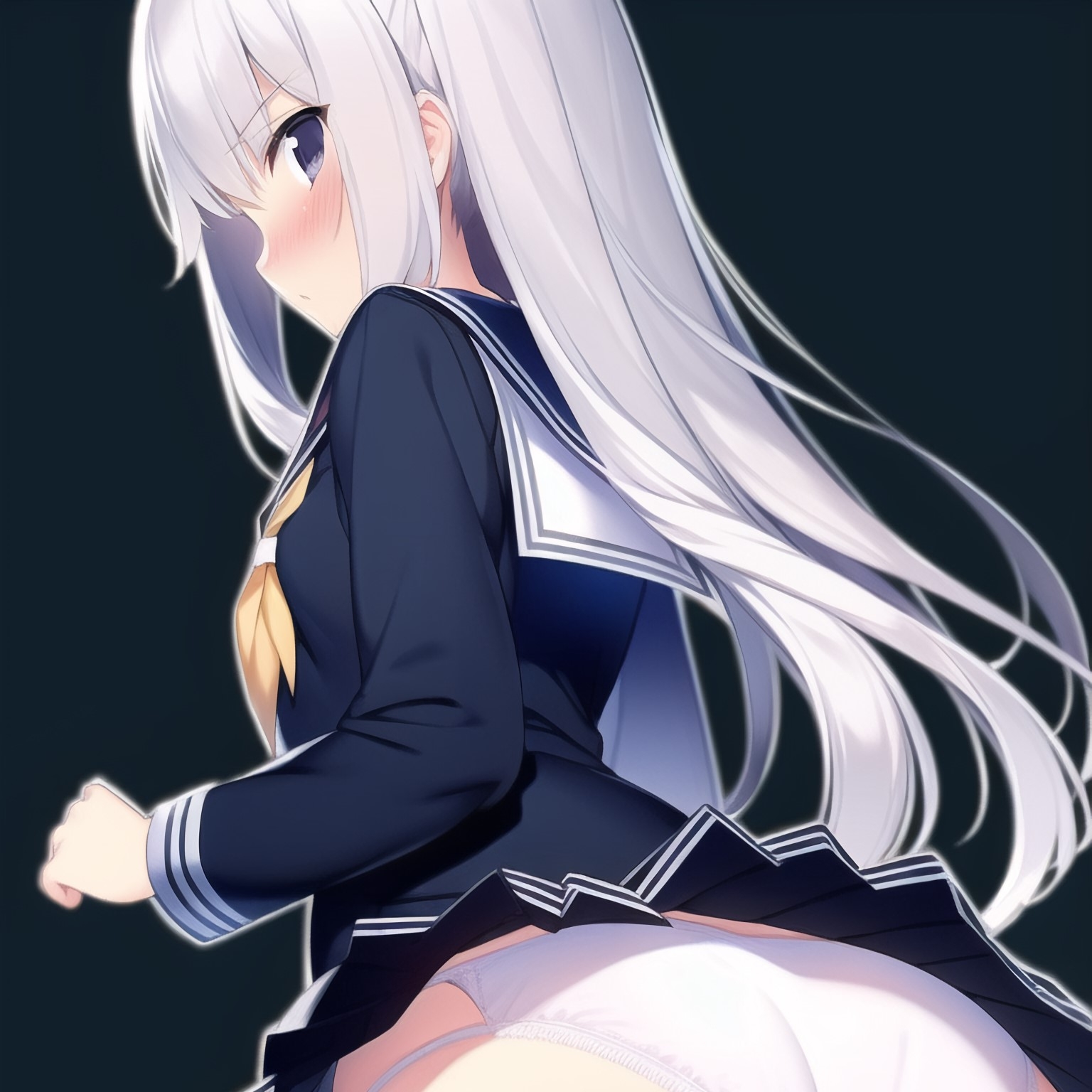 セーラー服 純白パンツ お尻コレクション vol.1