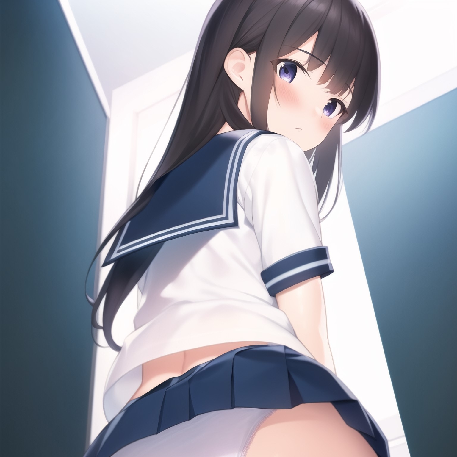 セーラー服 純白パンツ お尻コレクション vol.1